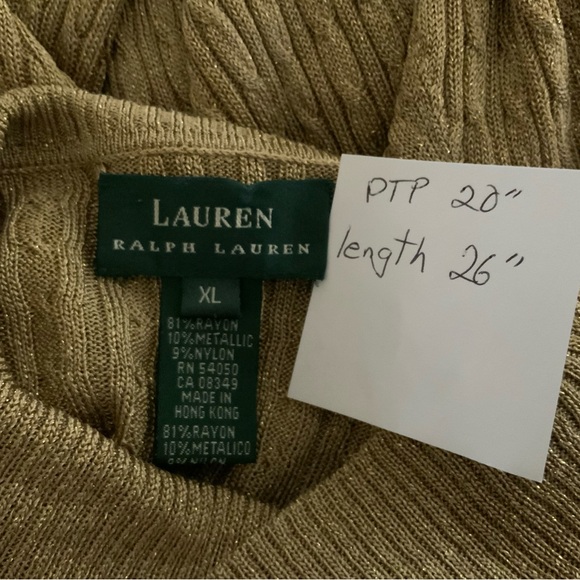 Ralph Lauren Tan Turtleneck Sweater - Picture 3 of 5